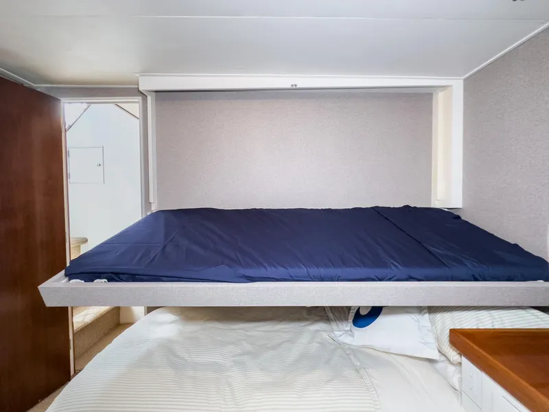 Slide: The Image of Interior of 1971 Burger 64 Pilothouse Motoryacht with fold-down bed. - 45