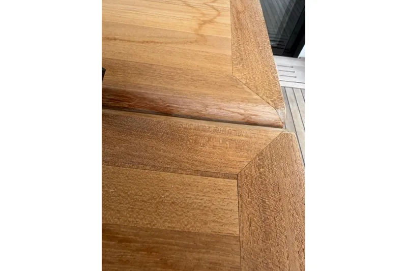 Slide: The Image of Close-up of wooden detail on 2022 Sealine C430 yacht. - 90