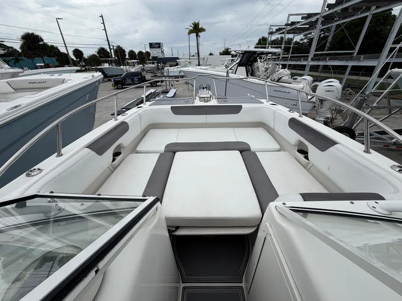 Slide: The Image of 2018 World Cat 255 DC boat with spacious seating area. - 10