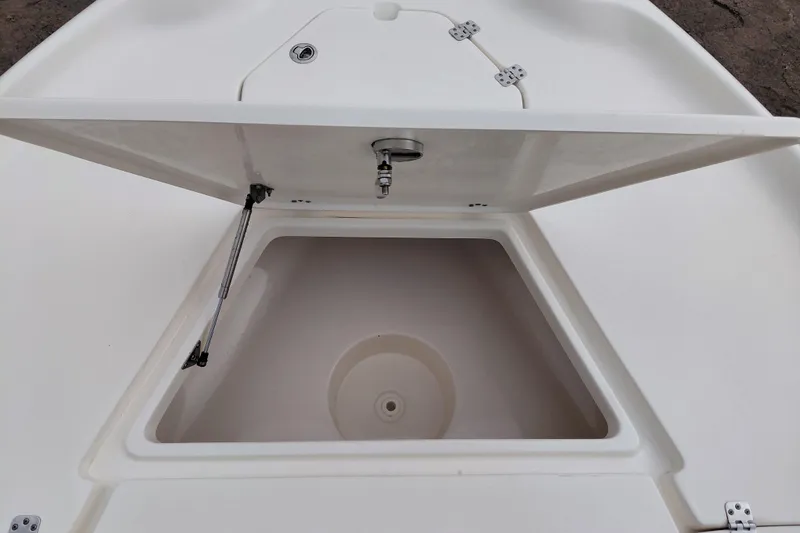 Slide: The Image of Open storage compartment on 2018 Key West 230 Bay Reef boat. - 10
