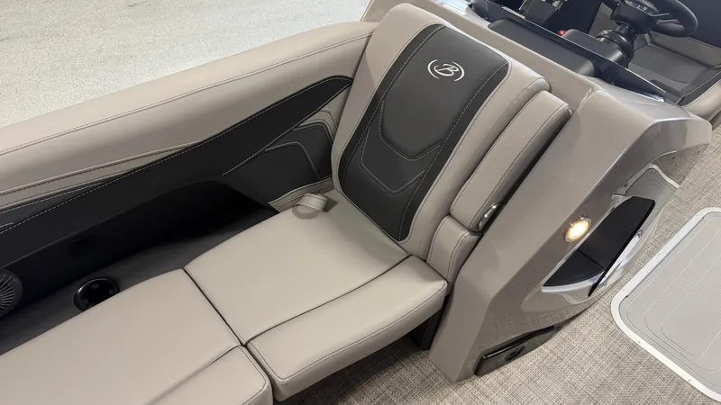 Slide: The Image of The 2027 Barletta CABRIO24QC features luxurious, cushioned seating with sleek stitching and a modern design. - 19