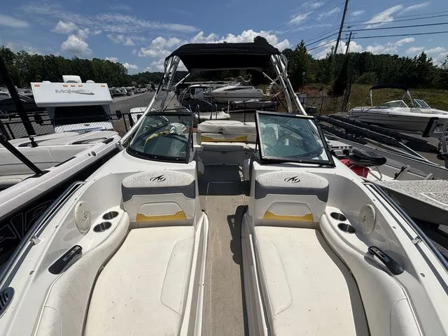 Slide: The Image of 2012 Monterey 224 FS BR boat with Volvo Penta engine. - 46