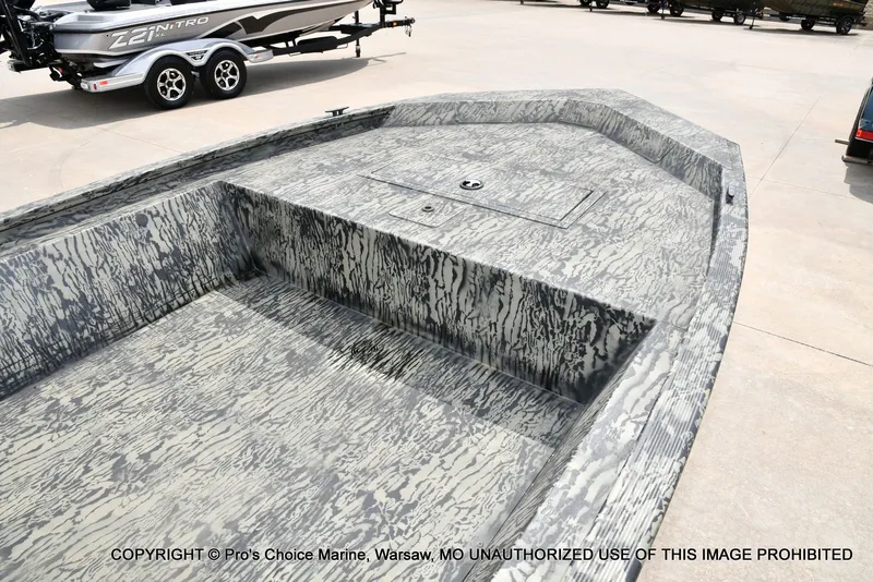 Slide: The Image of 2026 Tracker Grizzly 1648 Jon boat with camouflage pattern. - 20
