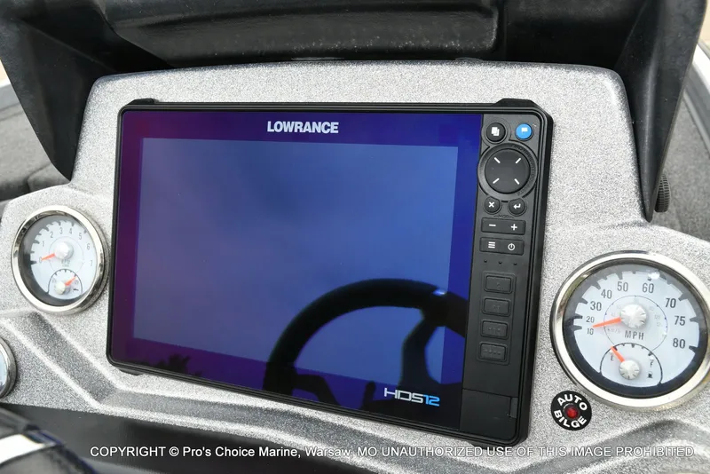Slide: The Image of 2024 Nitro Z21 XL Pro with Lowrance HDS12 display and gauges. - 41