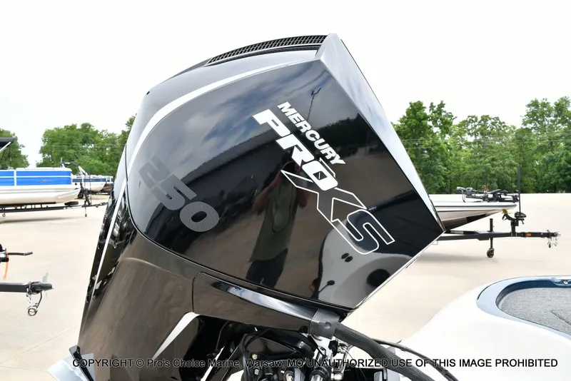 Slide: The Image of Mercury Pro XS 250 outboard motor on 2002 Ranger 522vx boat. - 5
