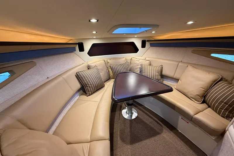 Slide: The Image of Luxurious interior of 2017 Cobalt A40 Coupe with plush seating and elegant table. - 60