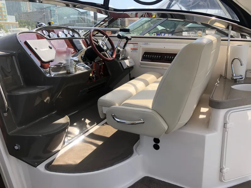 Slide: The Image of Interior of a 2009 Regal Commodore 3760 IO boat. - 39