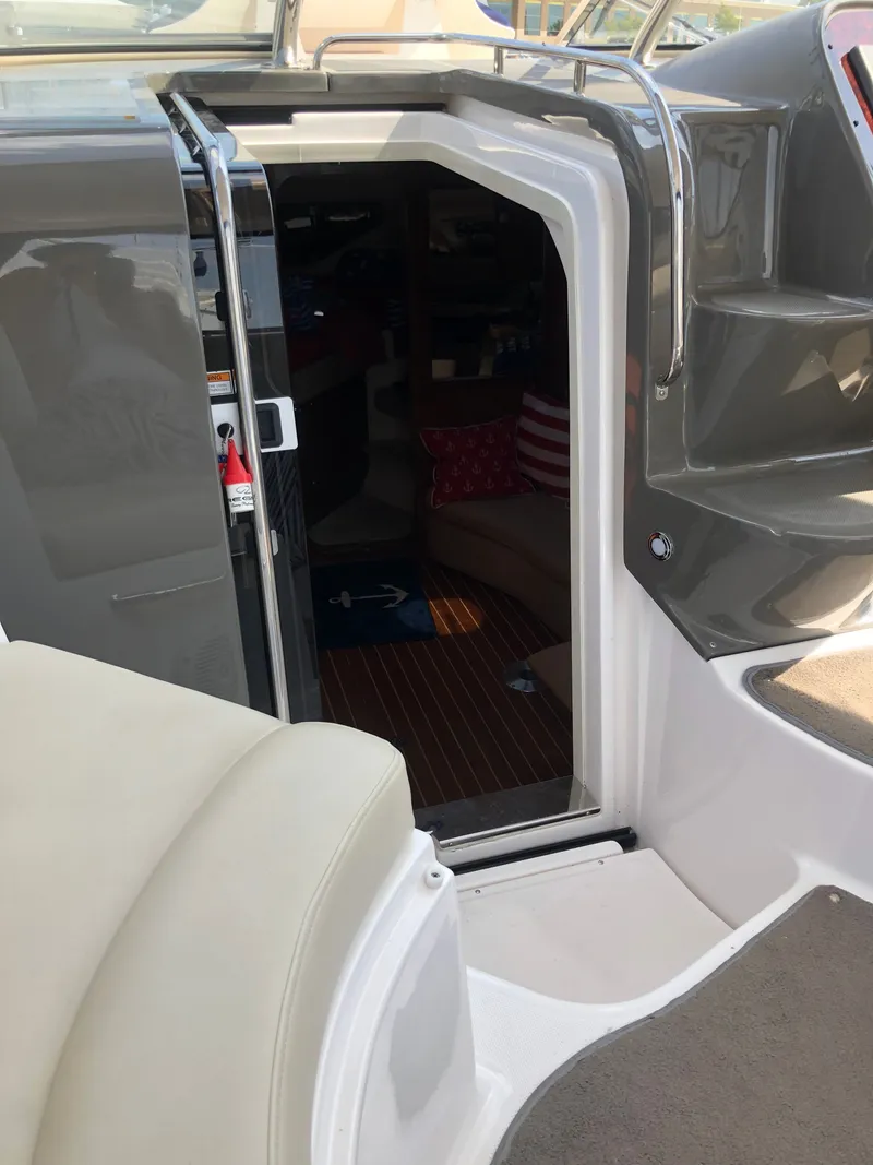 Slide: The Image of Entrance to cabin of 2009 Regal Commodore 3760 IO yacht. - 9