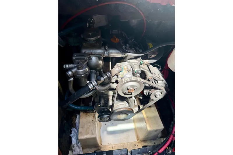 Slide: The Image of Engine compartment of a 2002 Beneteau Oceanis Clipper 311 sailboat. - 26