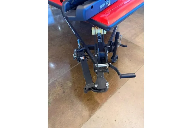 Slide: The Image of 2026 Tracker Pro Team 175 boat trailer hitch and winch system on display. - 14