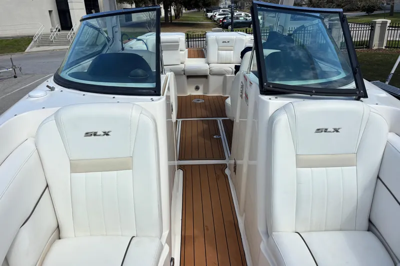 Slide: The Image of 2008 Sea Ray 270 Sundeck forward seating in bow rider area - 19