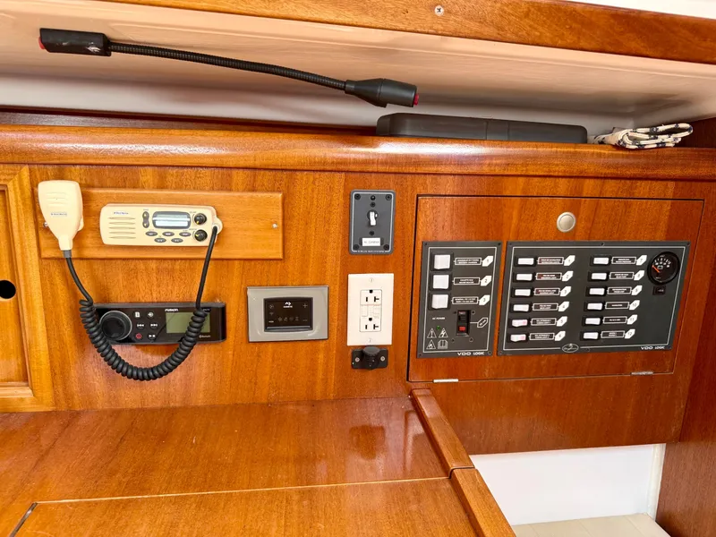 Slide: The Image of Interior of 2000 Dufour 32 Classic yacht with cozy bed. - 14