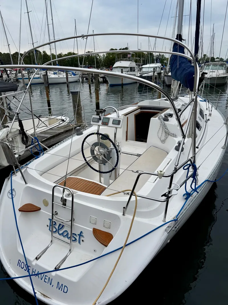 Slide: The Image of Dufour 32 Classic 2000 sailboat docked in Rose Haven, MD. - 3
