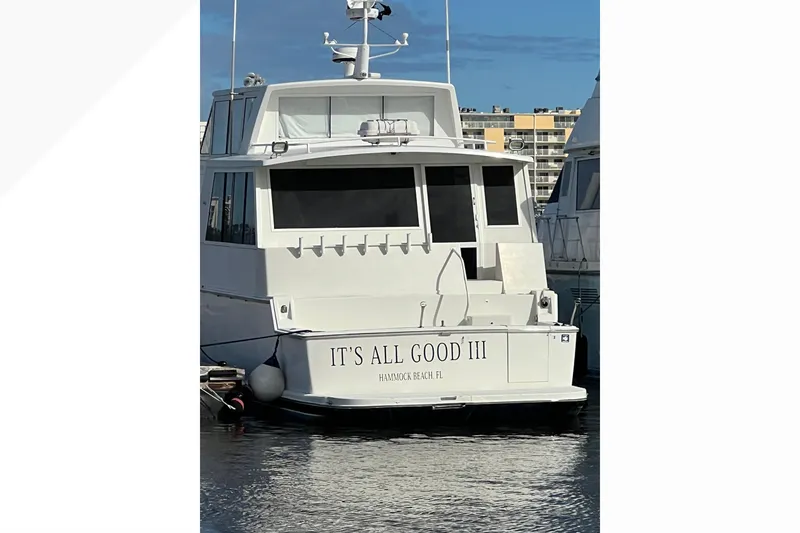 Slide: The Image of 1999 Viking 60 CPMY yacht "It's All Good III" docked at Hammock Beach, FL. - 12