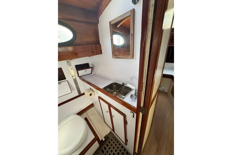 Slide: The Image of Fischer Panda generator inside 1979 O.Lie-Neilsen 44 Cutter Rigged yacht compartment. - 32
