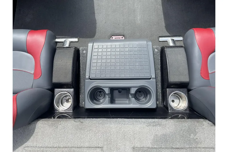Slide: The Image of Interior of 2013 Nitro Z-8 boat with cup holders and seating. - 5
