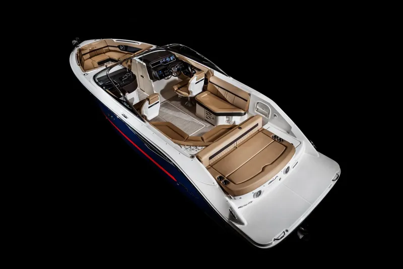 Slide: The Image of 2016 Sea Ray SLX 250 boat with luxurious interior design. - 18
