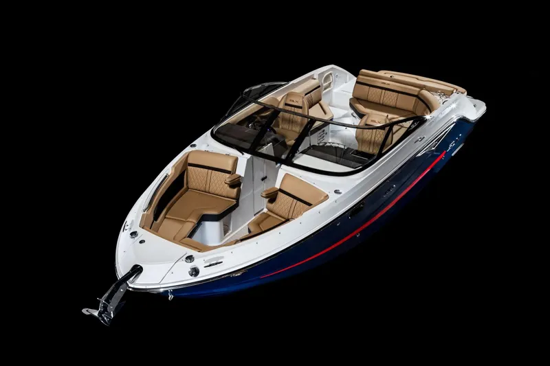 Slide: The Image of 2016 Sea Ray SLX 250 boat with luxurious design. - 19
