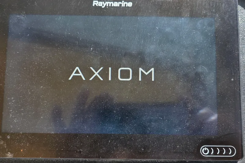 Slide: The Image of Raymarine Axiom display on 2001 Cruisers Yachts 340 Express. - 14