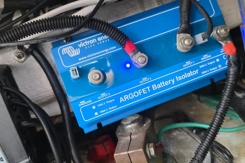 Slide: The Image of Victron Energy Argofet Battery Isolator in 2001 Cruisers Yachts 340 Express. - 60