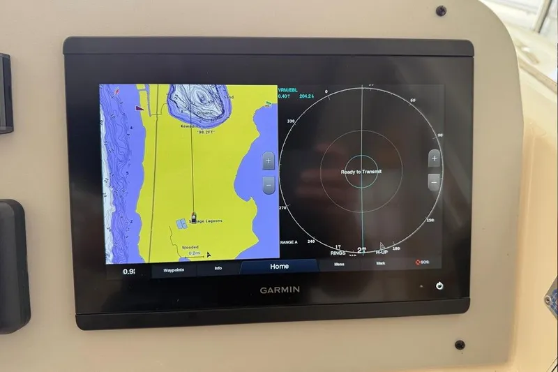 Slide: The Image of Garmin navigation display on 2007 Pursuit C 310 Center Console boat. - 34