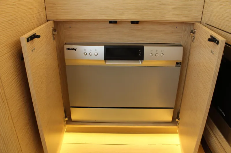 Slide: The Image of Danby dishwasher in Greenline 48 Coupe yacht, 2019 model. - 22