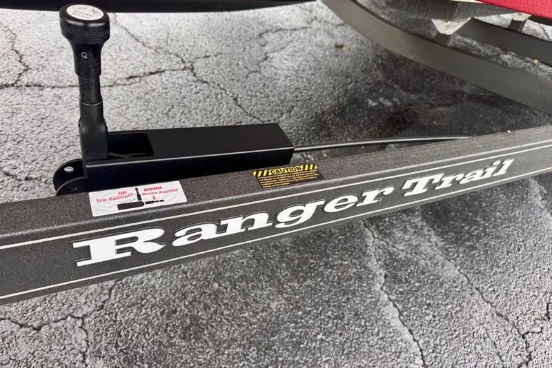 Slide: The Image of Trailer hitch of 2026 Ranger Z521R Cup-Equipped on textured pavement. - 44