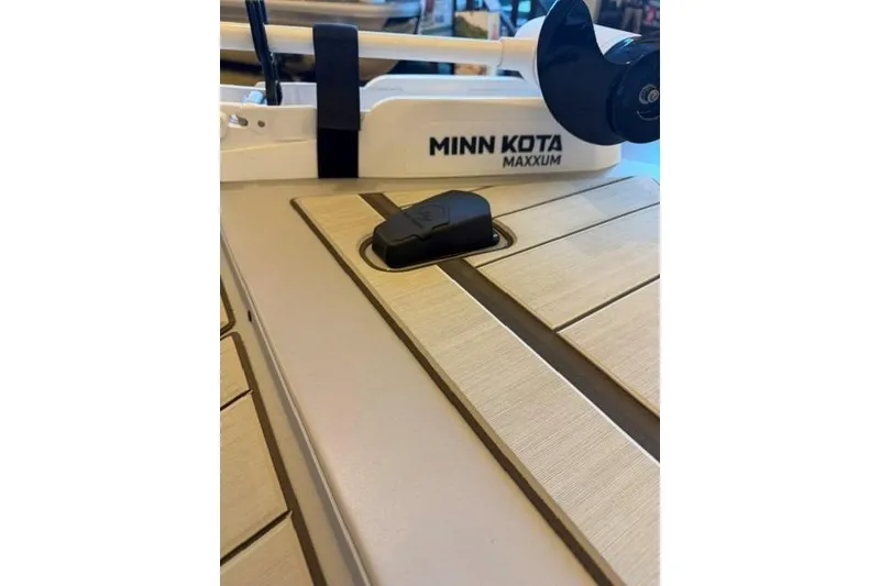 Slide: The Image of Minn Kota Maxxum trolling motor on 2026 Tracker Bass Tracker Classic CC boat. - 12