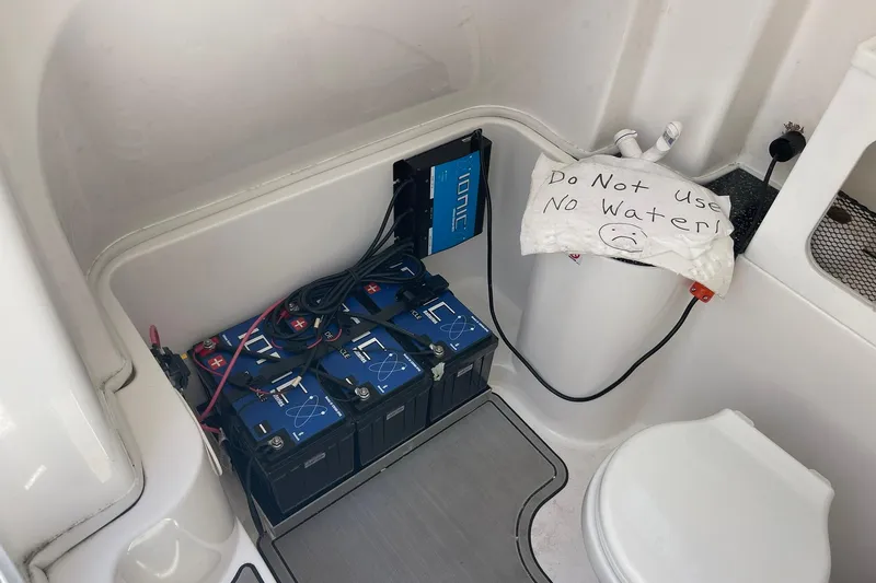 Slide: The Image of SEPARATE LITHIUM BATTERY BANK FOR THE TROLLING MOTOR, FULLY SEPARATE FROM ENGINE AND HOUSE BATTERIES - 60