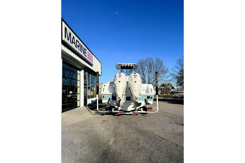 Slide: The Image of 2026 Sea Hunt Ultra 275 Coffin Box boat at Marine 360 dealership. - 2