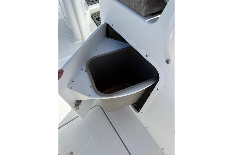 Slide: The Image of Storage compartment on 2026 Sea Hunt Ultra 275 Coffin Box boat, featuring sleek design. - 28