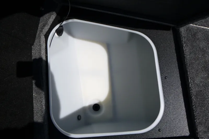 Slide: The Image of Livewell compartment in 2025 Alumacraft Trophy 175X Sport boat. - 10