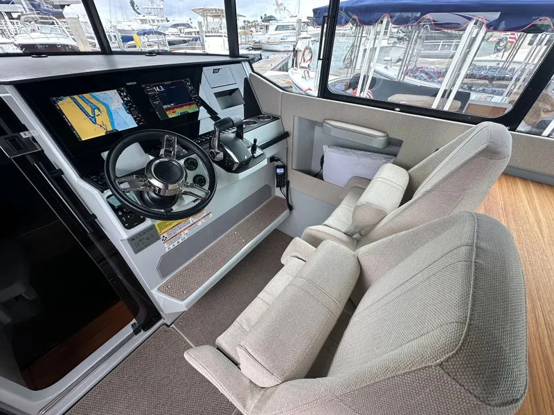 Slide: The Image of dashboard with dual simrad displays - 20