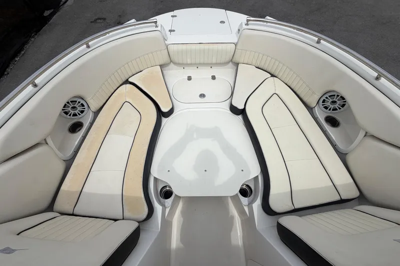 Slide: The Image of Interior of 2023 Stingray 231 DC with beige upholstery. - 32