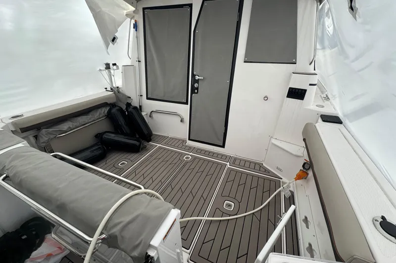 Slide: The Image of 2025 Cutwater C-288 Coupe interior with sleek design and modern amenities. - 6