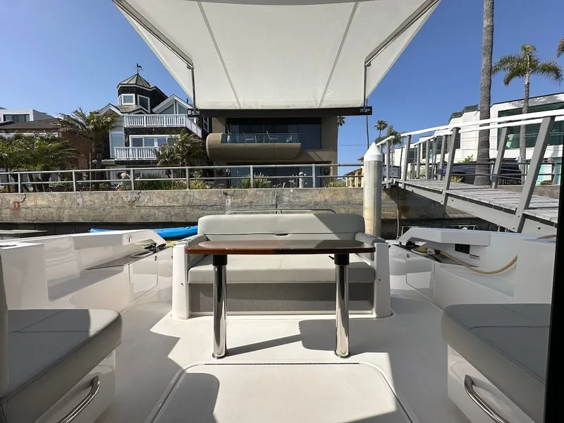 Slide: The Image of Interior view of 2019 Tiara Yachts Coupe 39 with modern design. - 5