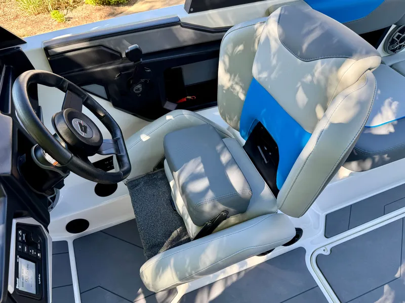 Slide: The Image of Interior of a 2022 Axis Wake Research A24 boat. - 21