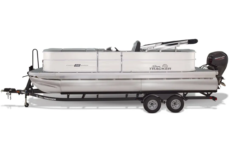 Slide: The Image of Sun Tracker Party Barge 22 DLX 2026 - 45