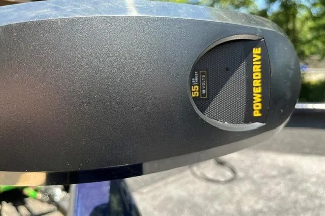 Slide: The Image of PowerDrive motor on 2026 Tracker Pro Guide V-175 WT boat, 55 lbs thrust. - 15