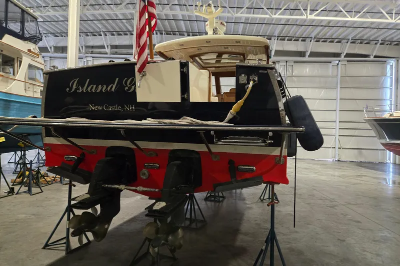 Slide: The Image of 2009 Vicem Windsor Craft 36 Hardtop boat in storage, New Castle, NH. - 2