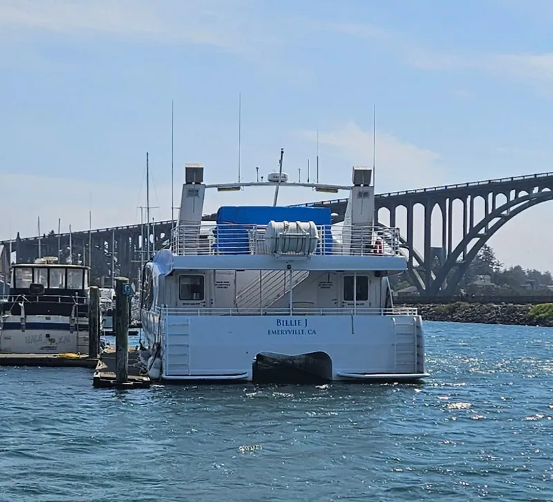 Slide: The Image of High-speed passenger boat docked near a bridge, 2008 model, Emeryville, CA. - 22