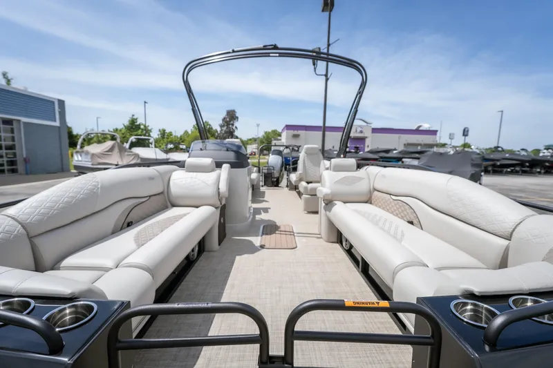 Slide: The Image of Luxurious 2026 JC Sporttoon 26TT pontoon boat with spacious seating and modern design. - 22