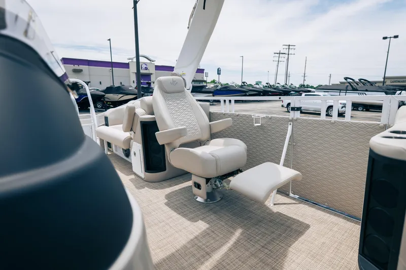 Slide: The Image of Luxury seating on 2026 JC Sporttoon 26TT pontoon boat, showcasing modern design and comfort. - 30