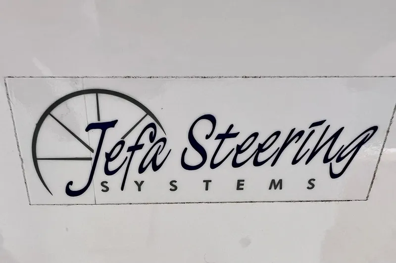 Slide: The Image of Jefa Steering Systems logo on 2016 Hanse 455 yacht. - 80