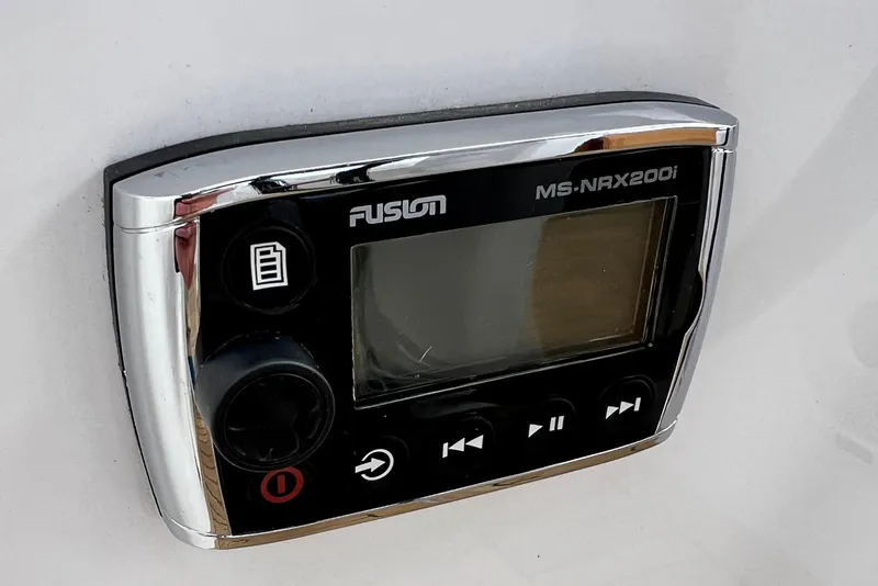 Slide: The Image of Fusion MS-NRX200i marine stereo control on 2016 Hanse 455 yacht. - 81