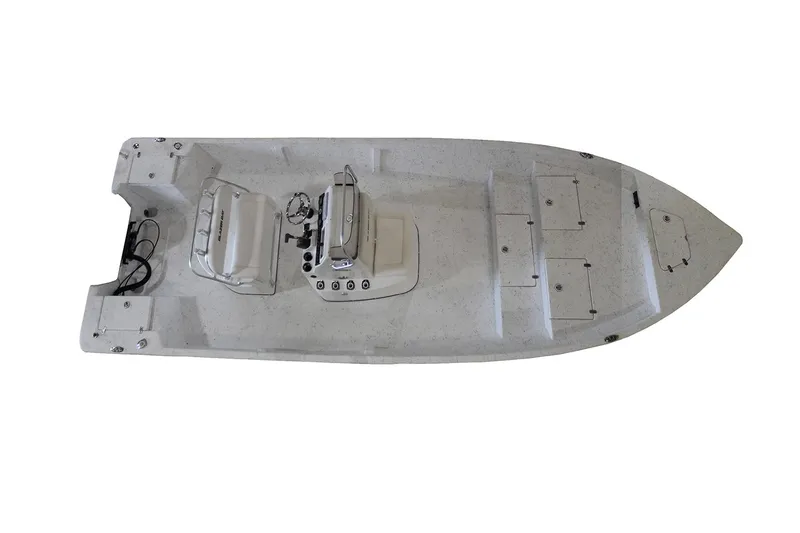 Slide: The Image of Manufacturer Provided Image: 2021 Blazer Bay 2400 boat, top view, white deck, center console. - 29