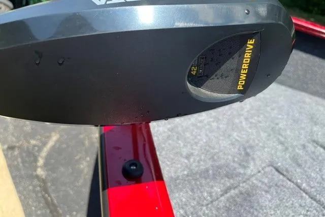 Slide: The Image of Tracker Super Guide V-16 T 2026 boat with PowerDrive motor detail. - 12