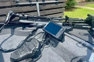 Slide: The Image of 2026 Tracker Pro Team 175 Crappie Edition with fish finder and controls. - 3