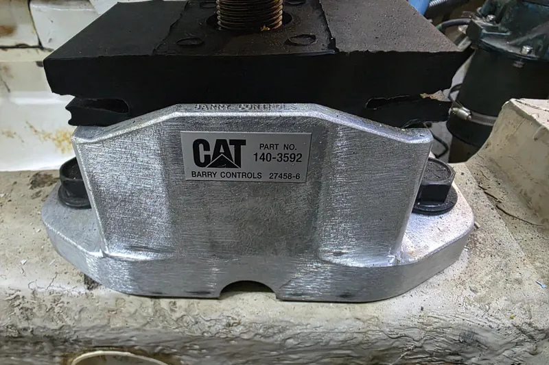 Slide: The Image of CAT engine mount part number 140-3592 on a 2002 Sea Ray 560 Sedan Bridge. - 135