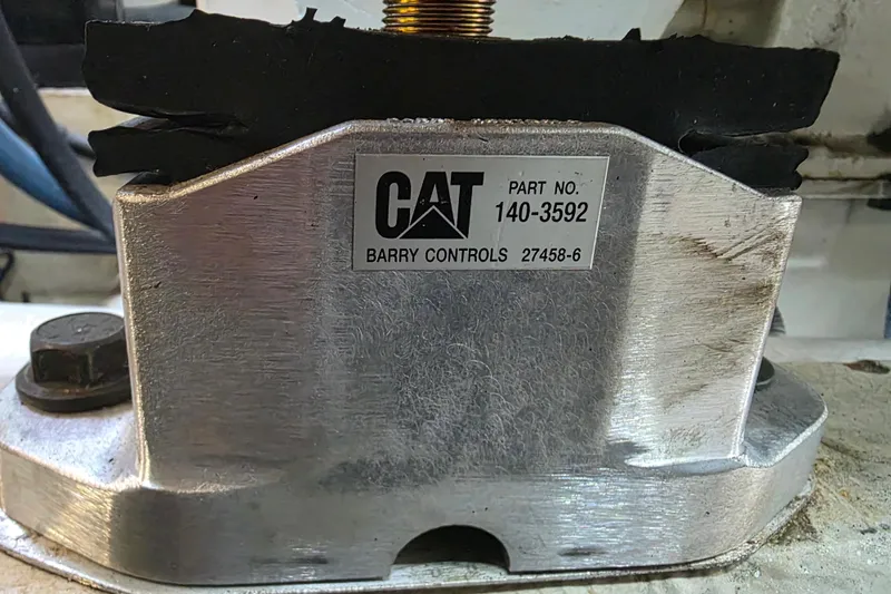 Slide: The Image of CAT engine mount part number 140-3592 on a 2002 Sea Ray 560 Sedan Bridge. - 149